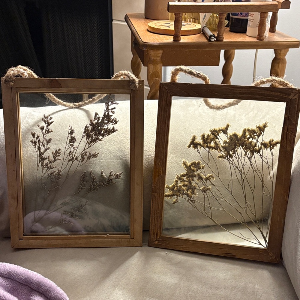 Rustic Brown Hanging Wall Decor Frames Pressed Flowers Hobby Lobby
